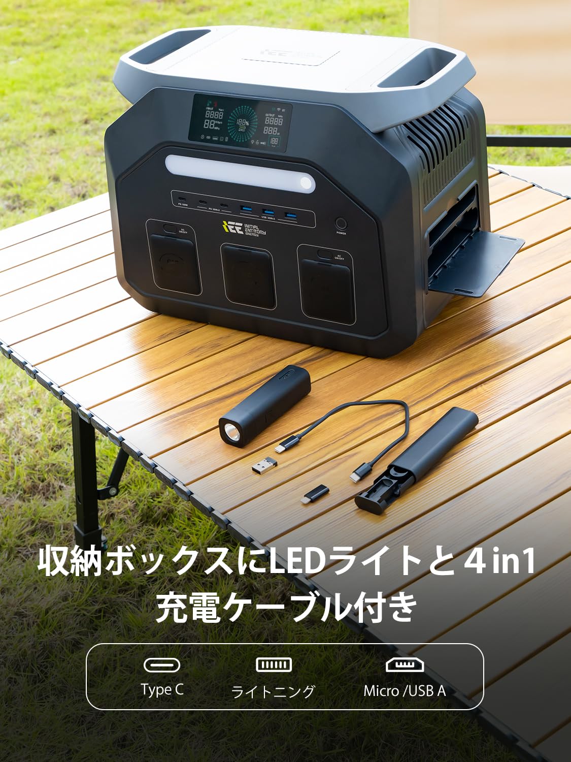 Amazon.co.jp: IEEtek ポータブル電源 P1800, 1024Wh大容量